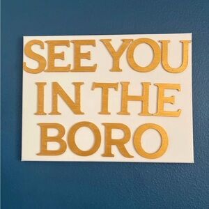 Gold Letter Wall Art